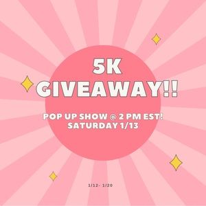 📣5K GIVEAWAY SHOW @2PM EST📣